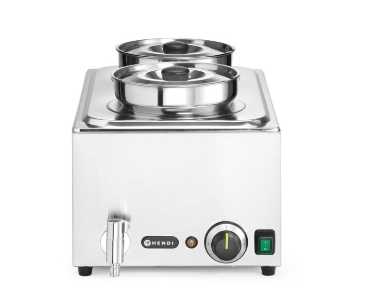 Bain-marie Ranger+ 2x4L konteiner koos kaanega Hendi 8L 220-240V/1000W 604x332x(H)315mm