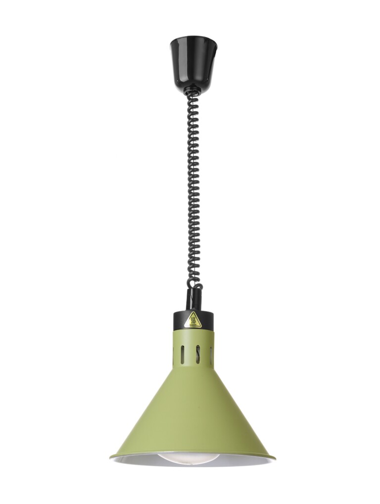 Tõstetav ja langetatav soojalamp kooniline Hendi Roheline 230V/250W ⌀275x(H)250mm