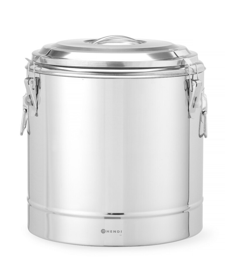 Isoleeritud kaasaskantav konteiner, HENDI, Kitchen Line, 31L, Hõbedane, ⌀400x(H)445mm